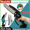 Makita 6 inch Electric Chain Saw Cordless Chainsaw Portable Tree Branch Logging Cutter Woodworking Garden Tool For | SAMAG