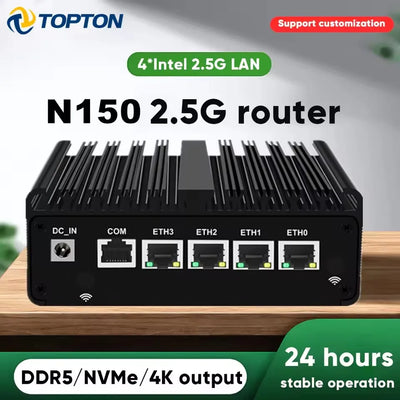 Topton pfSense Firewall Soft Router J6412 J5005 N150 4x | SAMAG