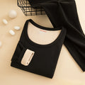 Wool Silk Thermal Underwear Set Double-sided Cashmere Long Johns Plus Cashmere Thick Autumn Winter for Men Women Warm Underwear
