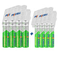 4/8/16/24 Pack PKCELL 2200MAH AA Battery +AAA 850MAH 1.2V NI-MH AAA/AA Rechargeable Batteries and Battery Box for Flashlight Toy