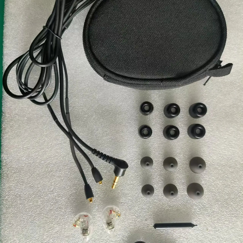 Brand headphone SE215 Earphons Hi-fi Stereo Noise Canceling 3.5MM se215 In ear Earphones Detchabl wire headset with Box VS SE535