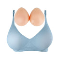 Silicone Breast Mastectomy Bra with Breast Prosthesis Wireless Post-Surgery Pocket Bra for Breast Forms