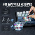 EPOMAKER Split65 60% Layout TOP Structure Hot-Swap Wired/2.4GHz/Bluetooth 5.0 Wireless Mechanical Keyboard South-facing RGB
