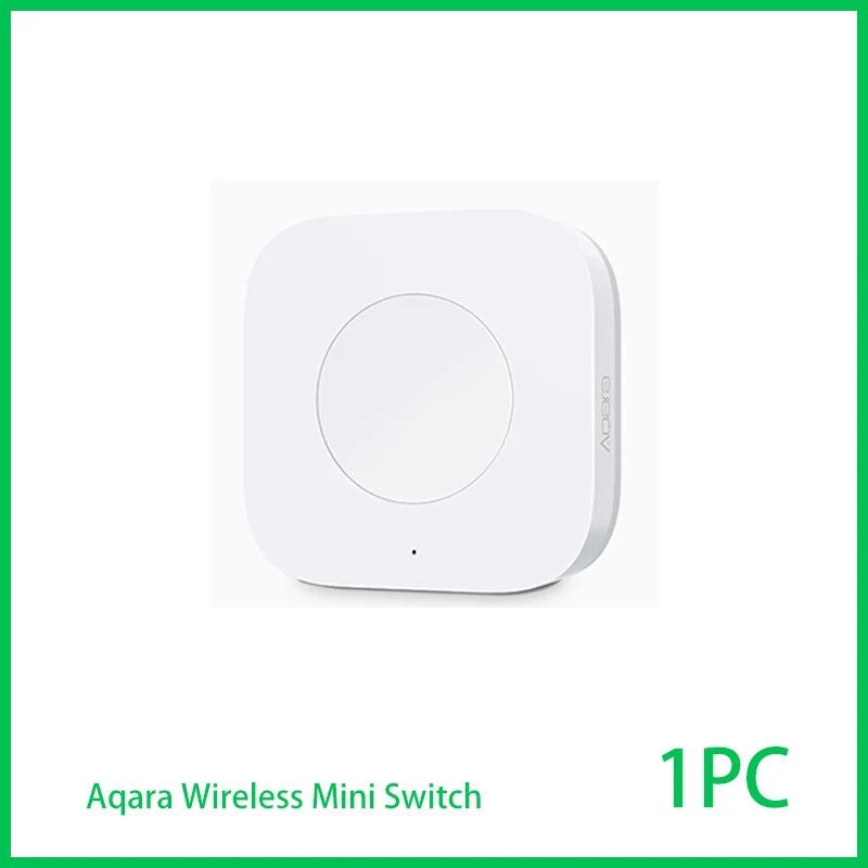Aqara Wireless Mini Switch Zigbee Sensor Connection Smart Remote One Key Control Button Security Work for Mi Home APP Homekit