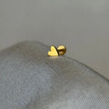 Aide 1pc 925 Sterling Silver Mini Zircon Thick Flat Screw Back Drop Earrings For Women K Gold Piercing Stud Earrings Jewelry