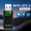AX900 USB WiFi 6 Bluetooth 5.4 Adapter 2in1 Dongle 2.4G&5GHz Network Wireless Wlan Receiver For PC/Laptop Driver Free | SAMAG