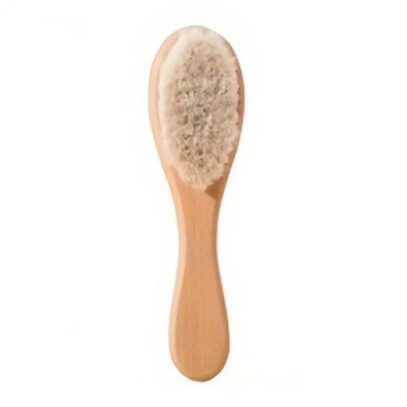 Wool Baby Brush, Newborn Scalp Cleaning, Soft Shampoo - View 7 | SAMAG