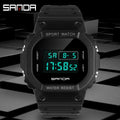SANDA New Style Fashion Boys Girls Watches Waterproof LED Digital Watch Clock Lady G Style Sport Student Watch Relogio Feminino