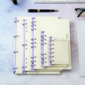 A4 A7 B5 Ring Binder Clips Loose-leaf Binding Strip Colorful Metal Binding Clips Office School Supplies Diameter 2cm