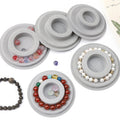 1PC 8.5-10.3cm Flocked Bead Board Bracelet Beading Organizer Artistry Tray Design Tool For DIY Jewelry Handmade Making Tools