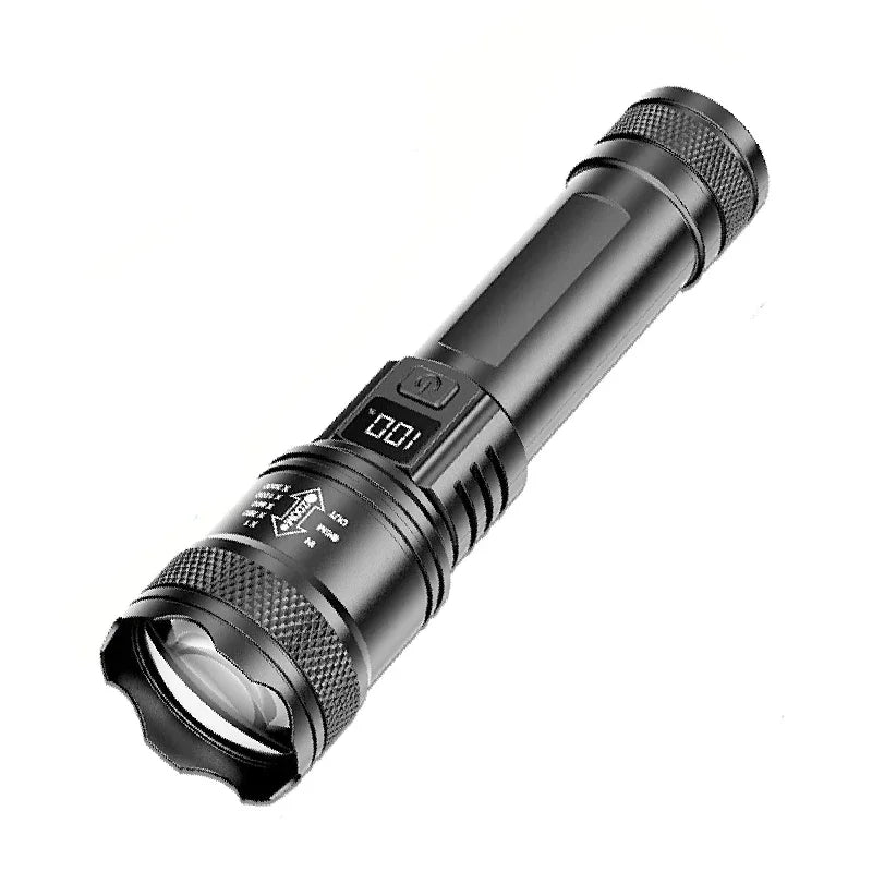 Rechargeable Flashlights High Power LED Tactical Flashlight Super Bright Handheld Hunting Torch Light for Emergency Hiking Fish