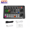 F998 Sound Card Microphone Sound Mixer Sound Card Audio Mixing Console Amplifier Live Music Mixer Amplifier Dj Equipment