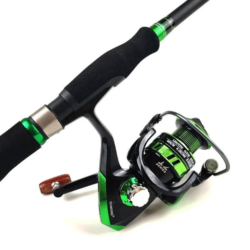 Telescopic Fishing Rod Reel Combo Full Kit 1.8m 2.1m 2.4m 2.7m Portable With Simulation Lures Tackle Accessories Carry Bag For