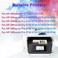 ARC Chip New 95U 952 953 954 955XL Cartridge For HP OfficeJet Pro 7740 8710 8715 8720 8730 8210 Compatible Printer Refill CISS