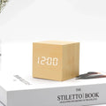 Wall Clock Wooden Electronic Watch Desk Digital Despertador Alarm Moment Bedroom Decoration Table Accessory Smart Hour