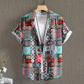 Summer Men's Social Casual Hawaiian Floral Short Sleeve | SAMAG