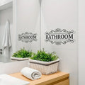 Waterproof Bathroom Wall Sticker PVC Home Art Room Decor Wall Door Stickers Bathroom Decoration Decal Home Supplies