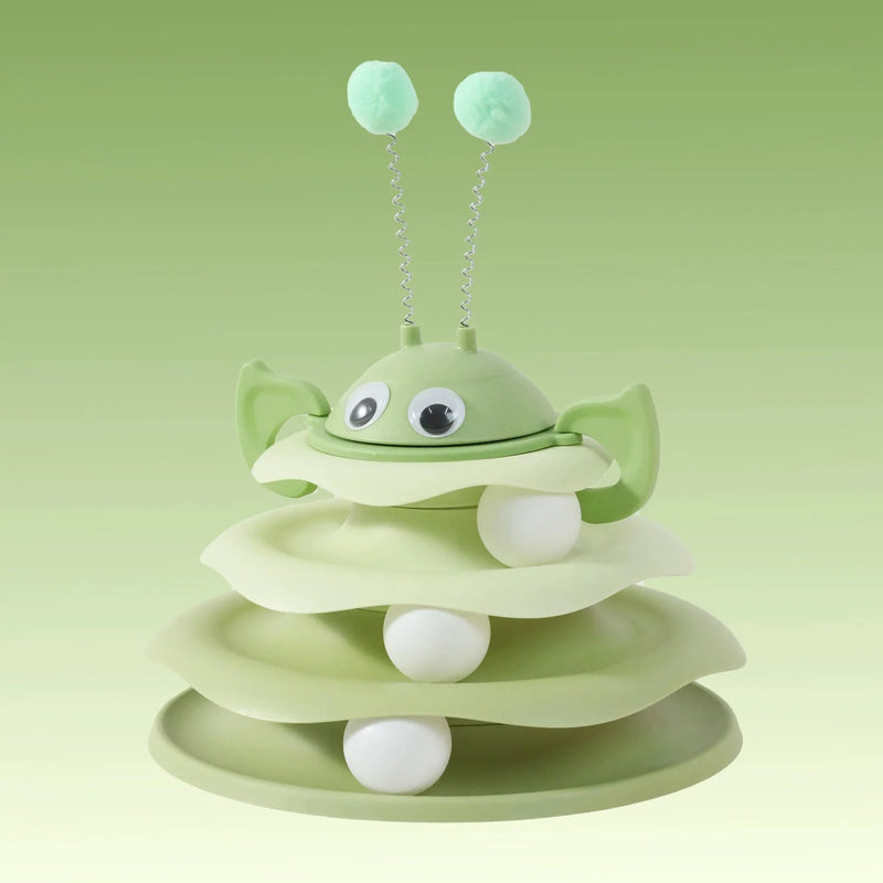 Popular Turntable Toys Cat Toys Little Bee Tumbler Cat Teasing Artifact Turntable