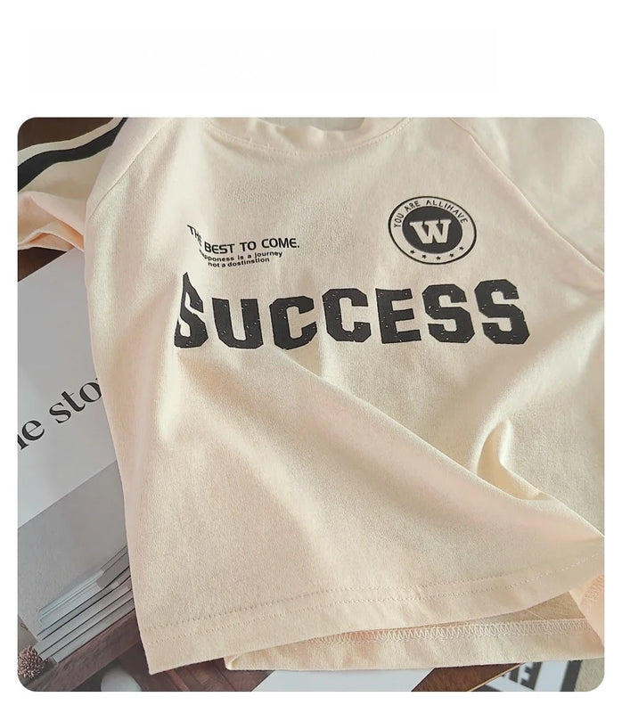 Summer Sporty Style Children Sets Letter Pattern | SAMAG