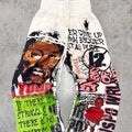 American Cartoon Graffiti Sweatpants Y2K Pants Mens Gothic Hip Hop Cartoon Retro Baggy Elastic Waist Jogging Casual Trousers