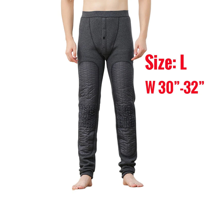 190cm 200 Cm Tall Men's Pant Fleece-lined Long Johns Male Extral Long Length Winter Thermal Underwear Pajama Legging Tight Wear