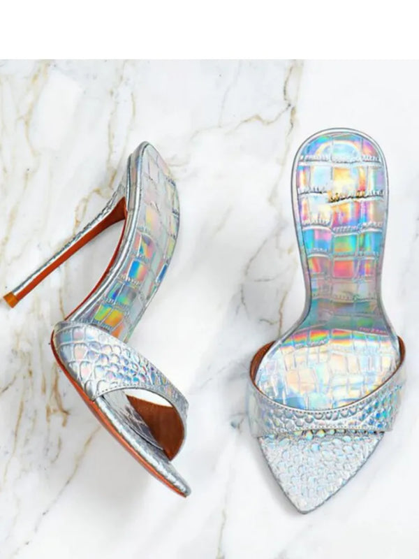 2026Summer New Pointed Thin High-heeled Women's Sandals, Sexy and Comfortable Party Fashionable High-heeled Slippers