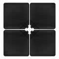 Patio 4pcs 13L Cantilever Offset Umbrella Base Heavy Duty Outdoor Square Black