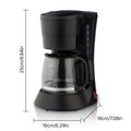 Electric Drip Coffee Machine 600ml/20.3oz Coffee Pot Espresso Maker with 600W Heating for Coffee Tea