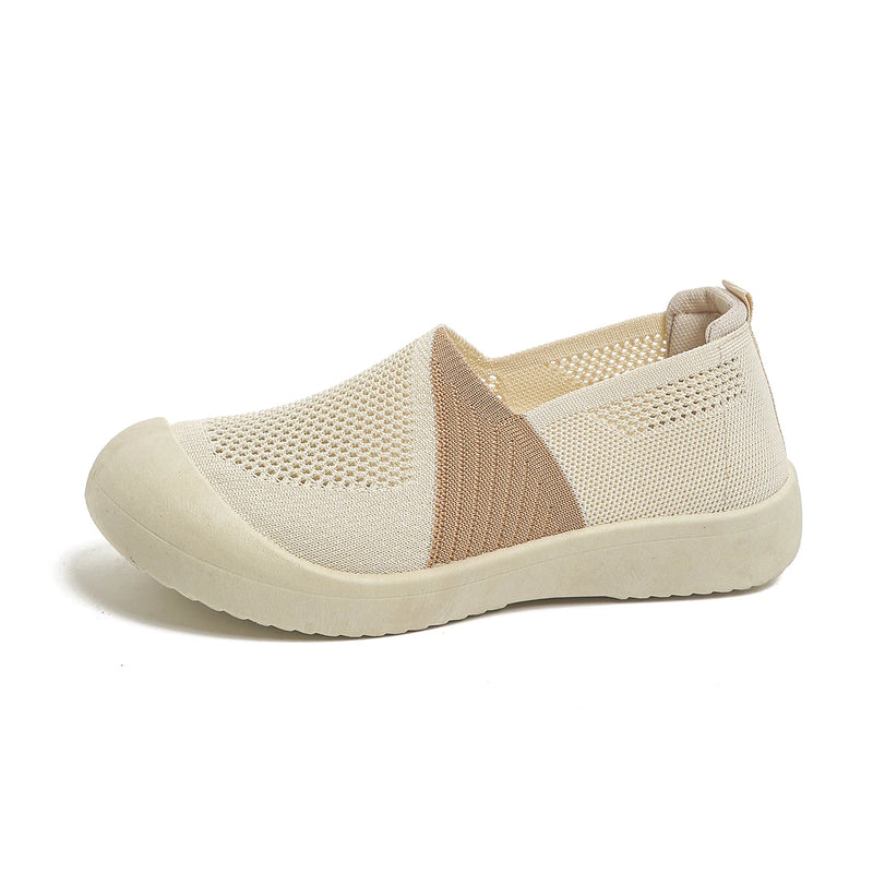 Women's Shoes Summer 2026 Single Shoes Dual-Tone Breathable Design Petite Fragrance Style Comfortable Footwear Shoes Woman