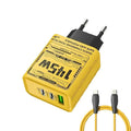 145W 3 Ports Super Fast Charger PD USB Type C Quick Charger With EU US UK Plug Adapter Compatible For iPhone 16 Samsung 2025 New
