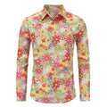 Men's Long Sleeves Shirts Hippie 70s Disco Hip Hop Button | SAMAG