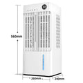 Large Floor Standing Air Conditioner, Fast Cooling Water Ice Cooler Fan, 24H Timer, Oscillating, for Living Room, Air Cooler Fan