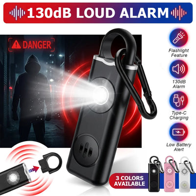 Rechargeable Keychain Alarm - Self Defense Personal | SAMAG