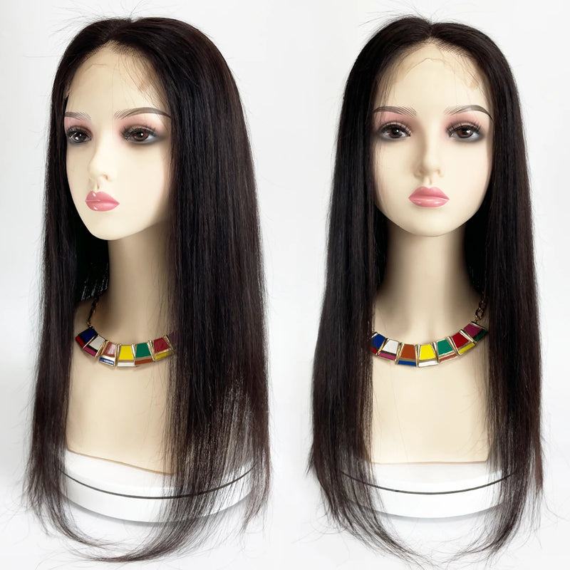4x4inch Lace Front Human Hair Topper HD Lace Wefted Topper with Adjustable Elastic Band Virgin European Hair Women Hairpieces