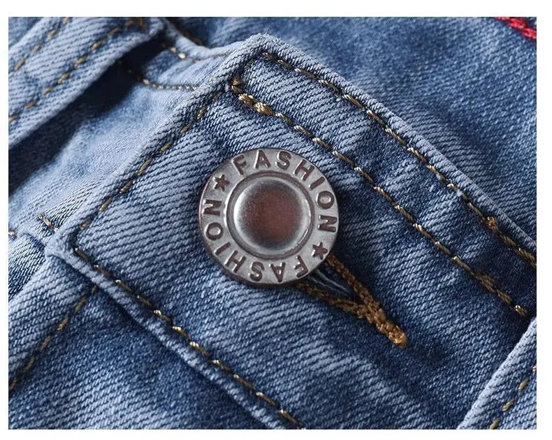 Jeans for Men's Classic Blue Slim Straight Light Brand | SAMAG