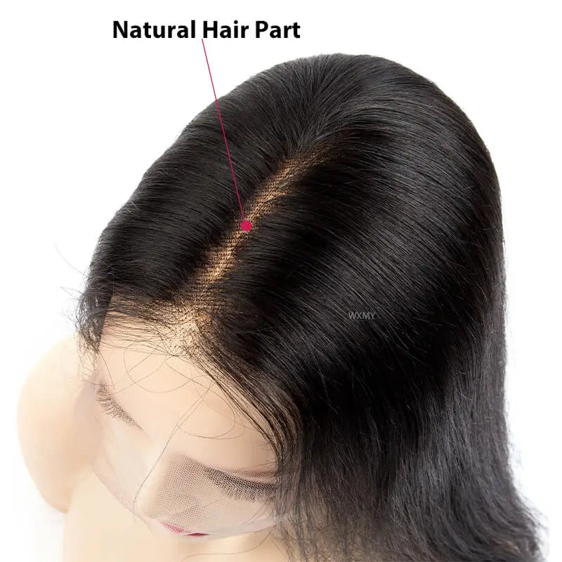 Wig Lace Straight Women Wig With Natural Hairline Breathable Human Hair Wigs For Women Natural Color 10"-26" Remy Hair Wig