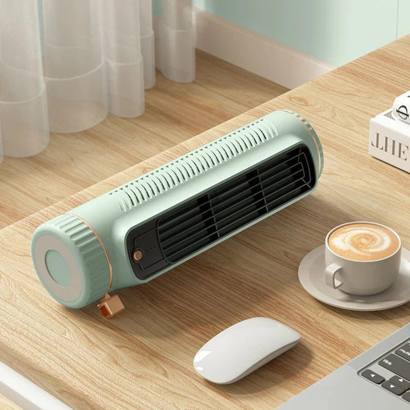 Household Desktop Tower Fan Portable Air Conditioner Fan Circulating Fan USB Charging Air Cooling Electric Fan for Room Home