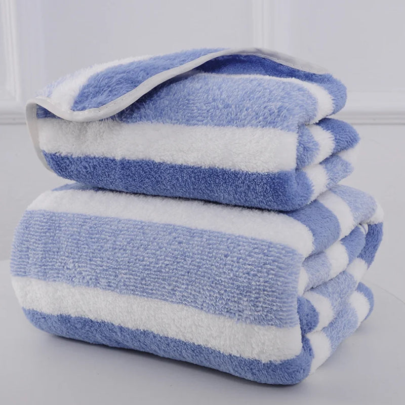 1 Pc Thickened Absorbent Bath Towel Soft Face Towel for Home
