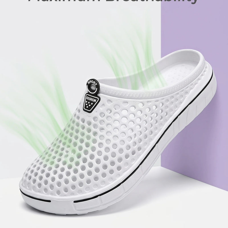 Women's Garden Shoes Lightweight Breathable Slip-resistant Indoor Outdoor Casual Slippers Half Slippers Easy-to-Wear Sandals for Beach And Daily Use