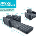 Inflatable Pull Out Sofa Chair and Twin Air Bed Mattress | SAMAG