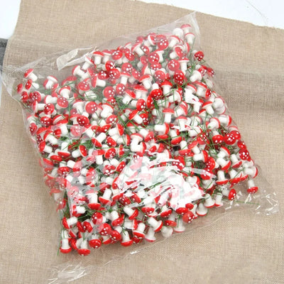 Mini Red Mushroom Garden Dotted Small Potted DIY Toy | SAMAG