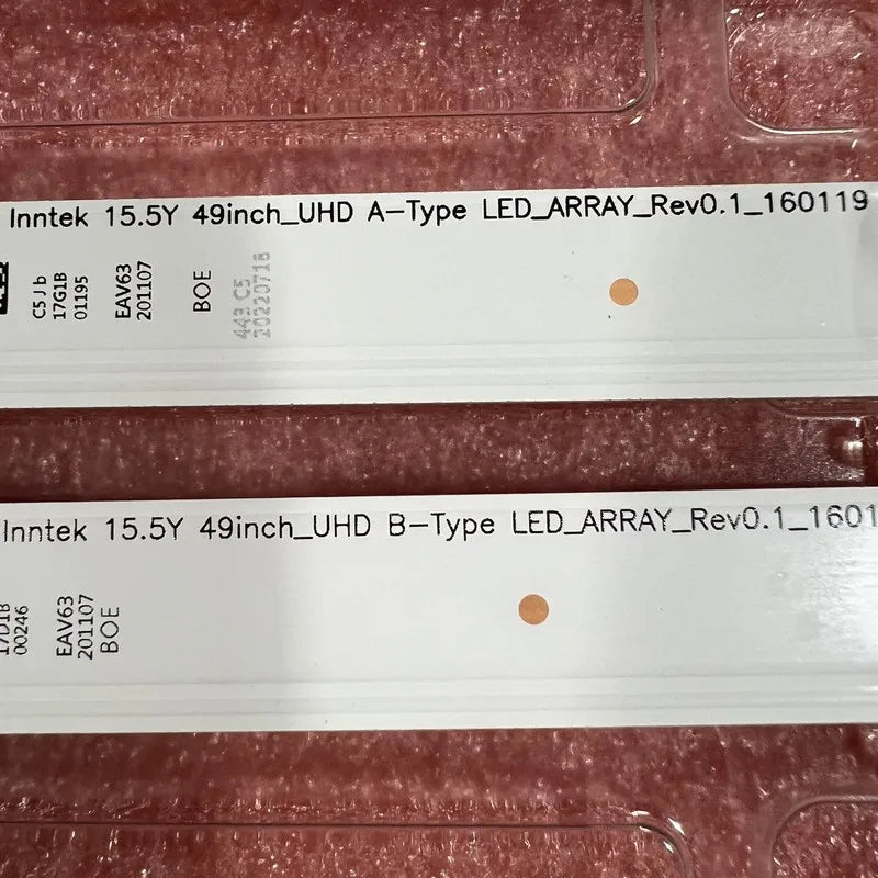 Kit LED backlight(8)for TV 49UH6200 49UH6207 49UH603T 49UH603V 49UH6090 49UH6100 49UH6107 49UH6109 49UH620V 49UH617V 49UH617Y