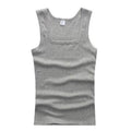 2024 New Men's Pure Cotton Tight Vest Casual Sports Tank Tops Middle-aged Sleeveless Basic Tops Quick Drying Bodybuilding Vest