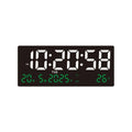 Large Digital Wall Clock 12/24H Time/Date/Week/Temp Display LED Alarm Clock 3 Alarm Clock Snooze Electronic Table Clock