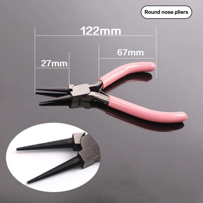 Jewelry Crimping Pliers For Making Tips Tool Tweezers Crimp Nose Pliers Jump Rings & Split Rings Double Rings Diy Accessories