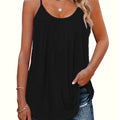 Plus Size Women's Casual Sleeveless Loose Fit Tank Top Soft Lightweight Summer Camisole