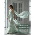 Mint Green Strapless Sweetheart Mermaid Evening Gown Long | SAMAG