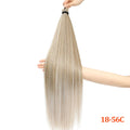 Gladys 28 Inch Crochet Braids Hair 3PCS 300g Synthetic Orange 60MW Ombre Brown T1B-330-276 Straight Braiding Hair Soft Pony Hair