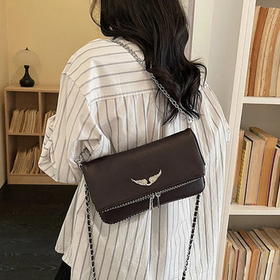 Fashionable Retro Ladies Chain-Shoulder Square Bag Luxury | SAMAG