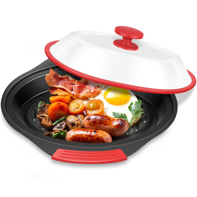 Microwave Grill Pan Multi-purpose with Cover Frying | SAMAG